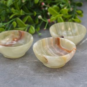 Green Calcite Onyx Crystal Dish